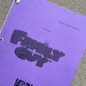 Family Guy Tea Peter 2011 Production Used Table Draft Script Seth MacFarlane - Picture 1 of 12