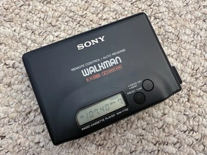 Rare Vintage JDM SONY WALKMAN WM-F702 Radio Cassette Player Matte Black repaired - Picture 1 of 7
