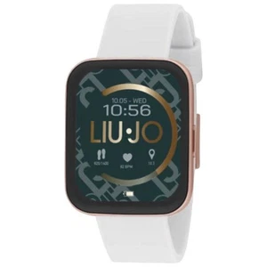Smartwatch LIU JO LUXURY VOICE SLIM SWLJ092 Silicone Blanc Gold Rose Touchscreen - Photo 1/1