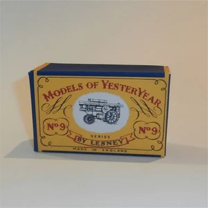 Matchbox Lesney Yesteryear 9 a1 Fowler Showman Engine B Style Repro Box - Picture 1 of 5
