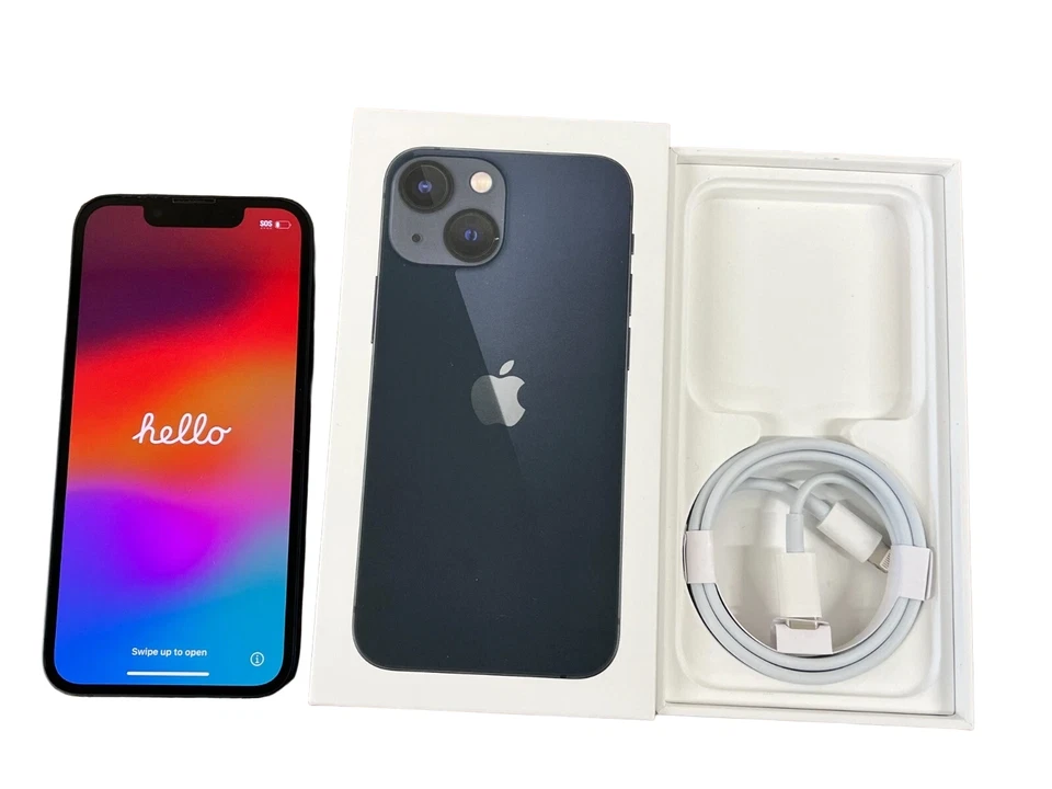 Apple iPhone 13 Mini A2481 128GB Unlocked Excellent In-Box- 100% Battery Health