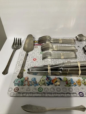 Retroneu Stainless 18/8 Korea Glossy Flatware - 88 Pcs - Vintage - FastShip! - Image 1 of 4