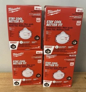 lot of 4 Milwaukee N95 Professional Multi-Purpose  Respirator (10-Pack) 40 mask  - Picture 1 of 2