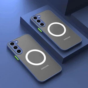 Magsafe Matte Magnetic Case For Samsung S25 S24 S23 S22 S21 Ultra Plus FE Cover - Bild 1 von 17