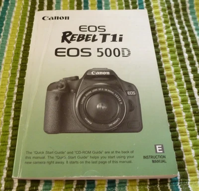 正品佳能 EOS Rebel T1i EOS 500D 用户手册 状况极佳 免运费 — 第 1/2 张图片