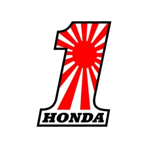 Sticker plastifié NUMBER ONE Honda - CBR HORNET VFR CRF CBF - 11cm x 8cm - Imagen 1 de 1