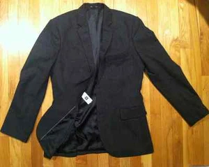 GAP MENS TAILORED BLACK/GRAY HERRINGBONE JACKET/BLAZER ORG. $128.00 SZ 40R BNWT - Picture 1 of 1