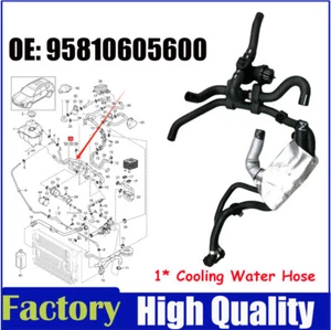 Heating Water Pump Cooling Water Hose for Porsche Cayenne 3.6L 95810605600 - Picture 1 of 2