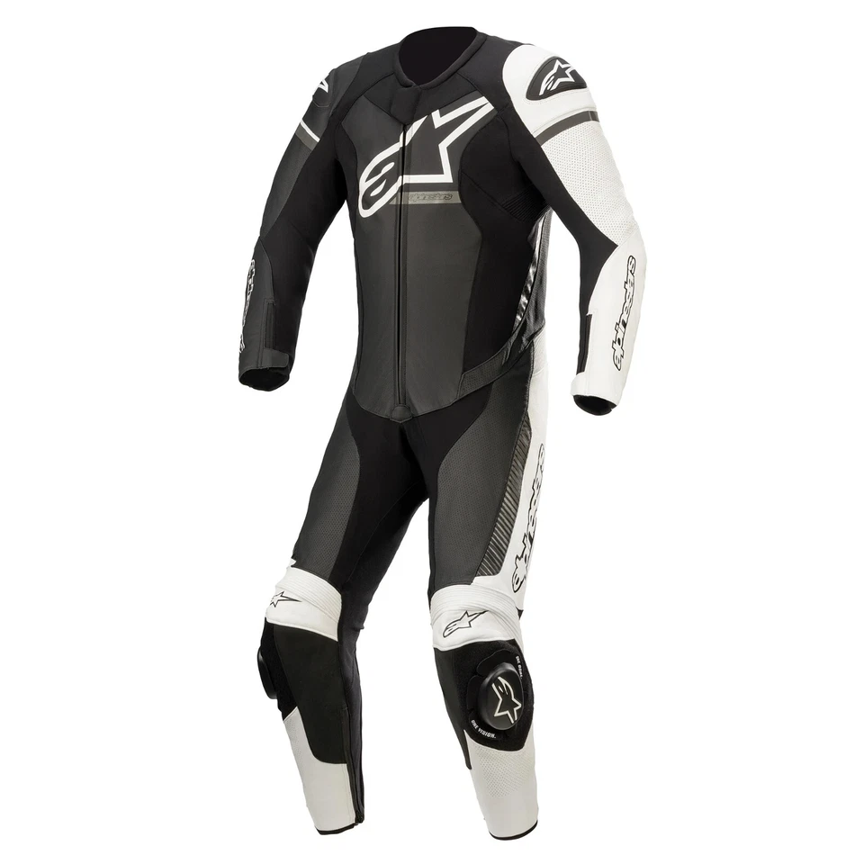 Trajes de carreras Alpinestars Gp Force Phantom negros blancos de una pieza Foto 1 de 1