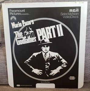 Al Pacino The Godfather Pt2 Selectavision Videodisc CED, Untested - Picture 1 of 2