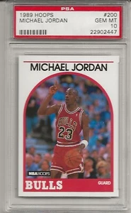 1989 HOOPS #200 MICHAEL JORDAN, PSA 10 GEM MINT, HOF, CHICAGO BULLS, L@@K - Picture 1 of 1