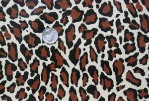 LEOPARD JAGUAR VINYL OILCLOTH TABLECLOTHS DINING KITCHEN PATIO 6 SIZE 48x48-108 - Picture 1 of 4