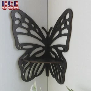 Butterfly Corner Shelf Convenient Decorative Shelf Useful for Wall Decor Storage - Picture 1 of 17