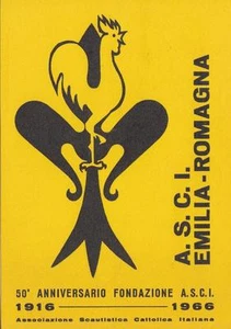 C131) 1916/1966, 50 ANNI FONDAZIONE ASCI, CAMPO ALFERO, SOTTOCAMPO GINEVRA. - Imagen 1 de 1