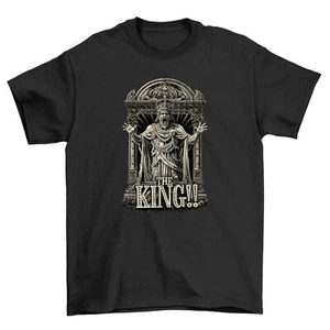 Gothic_53 King Tee - Rule the Cool! Hilarious Unisex Cotton T-shirt with a Royal - Picture 1 of 46