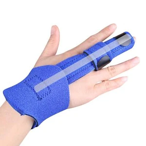 Fingerschiene verstellbar für Zeige-Mittelfinger-Aluminium-Klammer für - Picture 1 of 3
