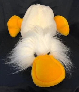 1989 Ganz Bros GOOGLES Platypus Duck Plush Furry Head Orange Beak Vintage LC - Picture 1 of 2