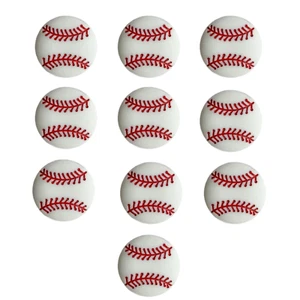 Pelotas de béisbol temáticas deportivas artesanía costura botones edredón chatarra botones Shelly y más - Imagen 1 de 2
