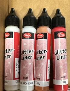 Konvolut 4 verschiedene Viva Glitzer Einlagen. Neu. - Bild 1 von 3