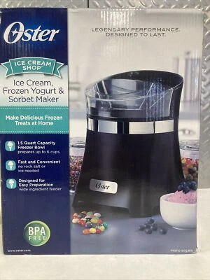 Yogur congelado, heladera y sorbete marca OSTER “Ice Cream Shop” - 1,5 cuartos Foto 1 de 4