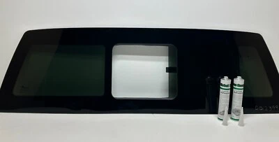 Fits 2015-2024 Ford F150 Manual Sliding Window Dark Tinted (Flush Fit) Non-Heat - Image 1 of 4