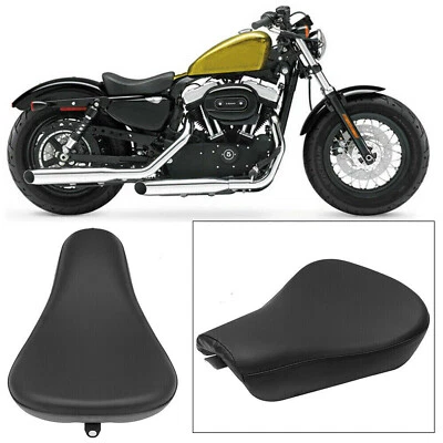 Motorcycle Solo Seat Front Driver Cushion For Harley Sportster 883 Super Low XL - Image 1 of 4