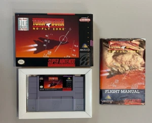 SNES Turn And Burn- No Fly Zone W/ Box - Picture 1 of 12