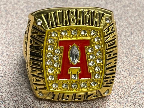 1992 ALABAMA COMMEMORATIVE CHAMPIONSHIP RING SIZE 11 Cover