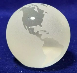 Two's Company Hand Blown Earth Paperweight - Picture 1 of 5