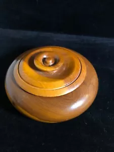 MCM Ecuadorian wood carved trinket box with lid. Retro, rustic, cottagecore. - Picture 1 of 8