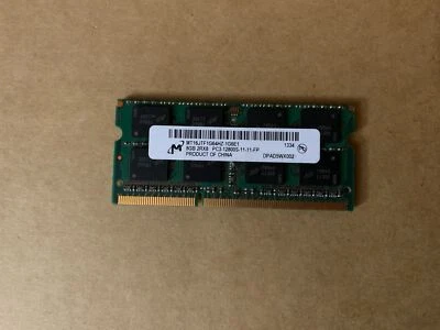 MICRON 8GB 2RX8 PC3-12800S DDR3 1600MHZ LAPTOP SDRAM MT16JTF1G64HZ-1G6E1 L9-3(6) - Image 1 of 4