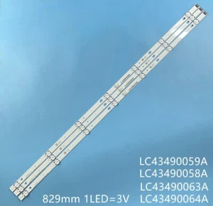 NUOVO KIT RETROILLUMINAZIONE LED LG 43UJ630V 43UJ634V 43UJ635V 43UJ651V 43UJ670V 43UJ701V - Foto 1 di 1