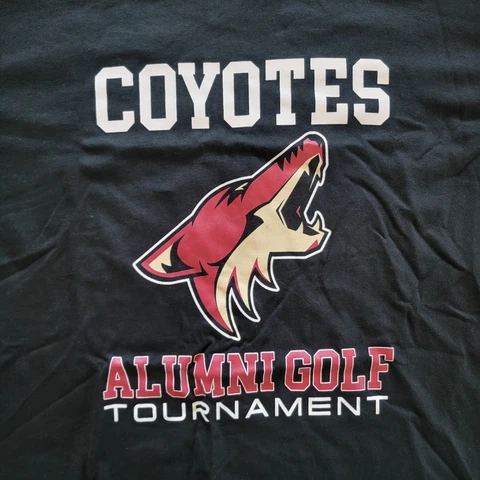 NHL Phoenix Coyotes Alumni Golf Tournament Black T-Shirt Mens L Cover