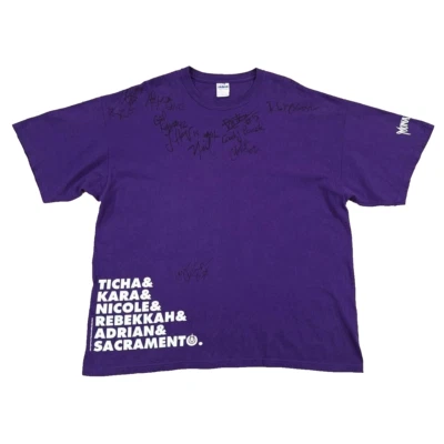 WNBA Sacramento Monarchs T-Shirt XXL, 2008 Team Player Signed Purple Y2k - Image 1 of 4