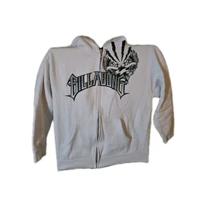 Billabong Boys Hoodie Small White Zip Up Sweatshirt Graphic Skate Surf Style - Picture 1 of 4