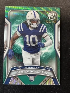 2024 Topps Resurgence - Rookies Adonai Mitchell #139 Teal Surge Rifrattore... - Foto 1 di 2