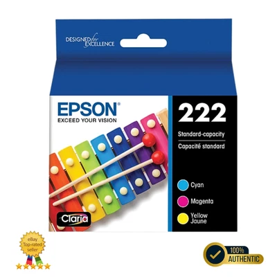 Genuine Epson 222 Claria Ink Standard Capacity Color Combo Pack Ink Cartridges - Image 1 of 2