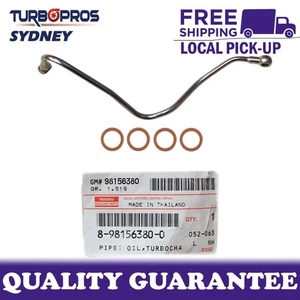 Genuine Turbo Charger Oil Feed Pipe+Gaskets For Isuzu MUX 4JJ1 3.0L VIIO 2012- - Foto 1 di 9