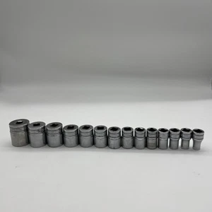 Juego de enchufes poco profundos Snap-On 14 piezas 1/2" unidad 6 puntos SAE unidad de flanco serie TW - Imagen 1 de 3