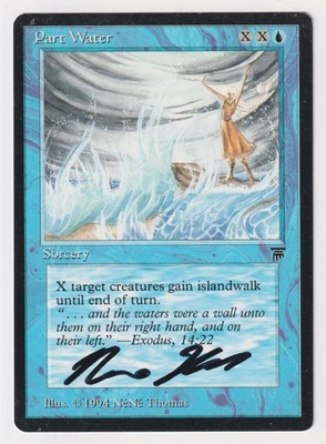 Signed Part Water HP Legends English Artist NeNe Thomas 1994 MTG Magic Vintage! - Image 1 of 2