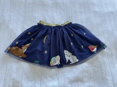 Mini Boden Navy Blue Tulle Robin Stars Appliqué Skirt Age 8-9 Years SMALL PULL — 第 1/4 张图片