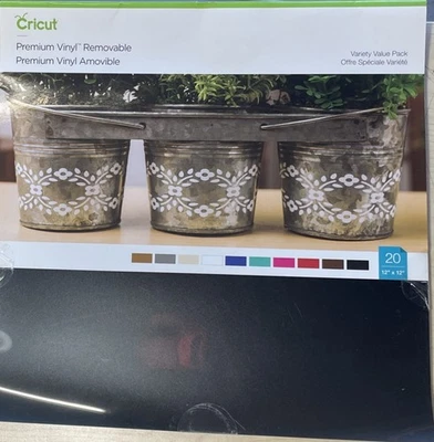 Cricut - 2004330 - Premium Vinyl Removable- Variety Value Pack (20) - Image 1 of 2