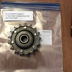 631905R91 17 Teeth Idler Combine Sprocket 17 Teeth 5/8" ID 50 Chain Fits JD - Picture 1 of 4