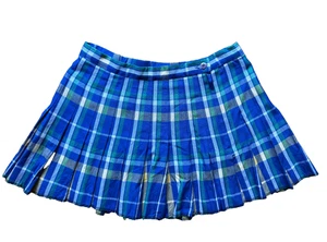 Pendleton Minirock Damen 12 blau grün kariert klassisch Plissee Skater 90er Jahre Y2K - Bild 1 von 7