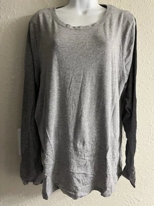 Neu mit Etikett XXL Time & Tru graues Langarmshirt #465*7 kostenloser Versand! - Bild 1 von 4