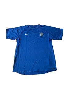 Camisa de entrenamiento Nike Brasil para hombre azul medio 2006/08  - Imagen 1 de 13