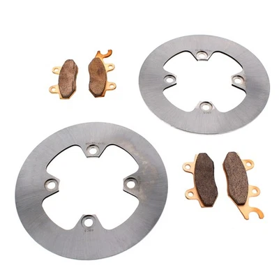 Front MudRat Brake Rotors & Brake Pads 2006-2009 Kawasaki KVF650 Brute Force 4x4 - Image 1 of 4