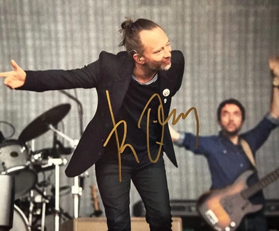 THOM YORKE (Radiohead) Hand Signed 8x10" Original Autograph: REDUCED $$ - Image 1 of 3