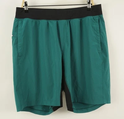 Pantalones Cortos Deportivos para Correr Lululemon Pace Breaker Gimnasio y Entrenamiento para Hombres XL 9" Verde azulado Foto 1 de 4