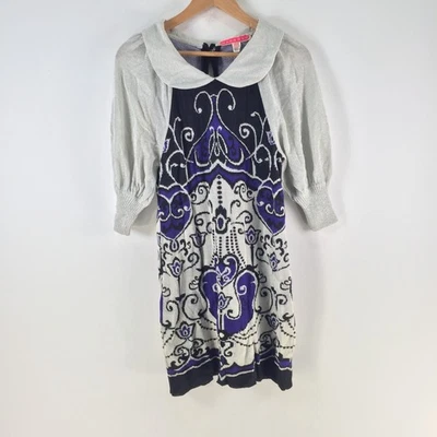 Manoush Vestido Punto Mujer Talla M Aus 10 Mini Lápiz Multicolor Geométrico 124113 Foto 1 de 4